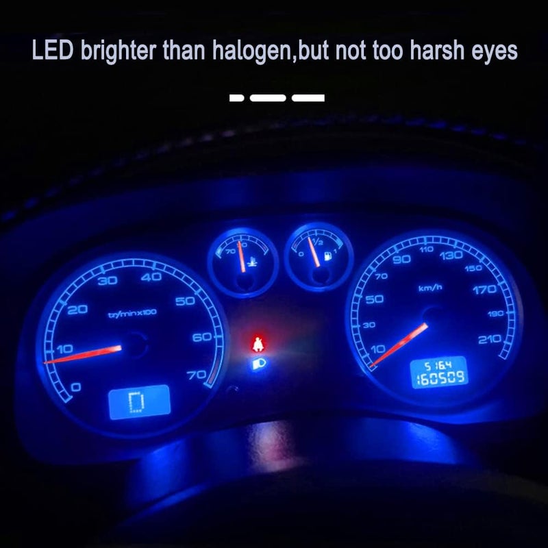 WeiXuan 10pcs Dash Lights PC74 Twist Locket Socket Wedge T5 LED Bulb 37 74 2721,Dashboard Instrument Cluster Bulbs (Red) - Image 5